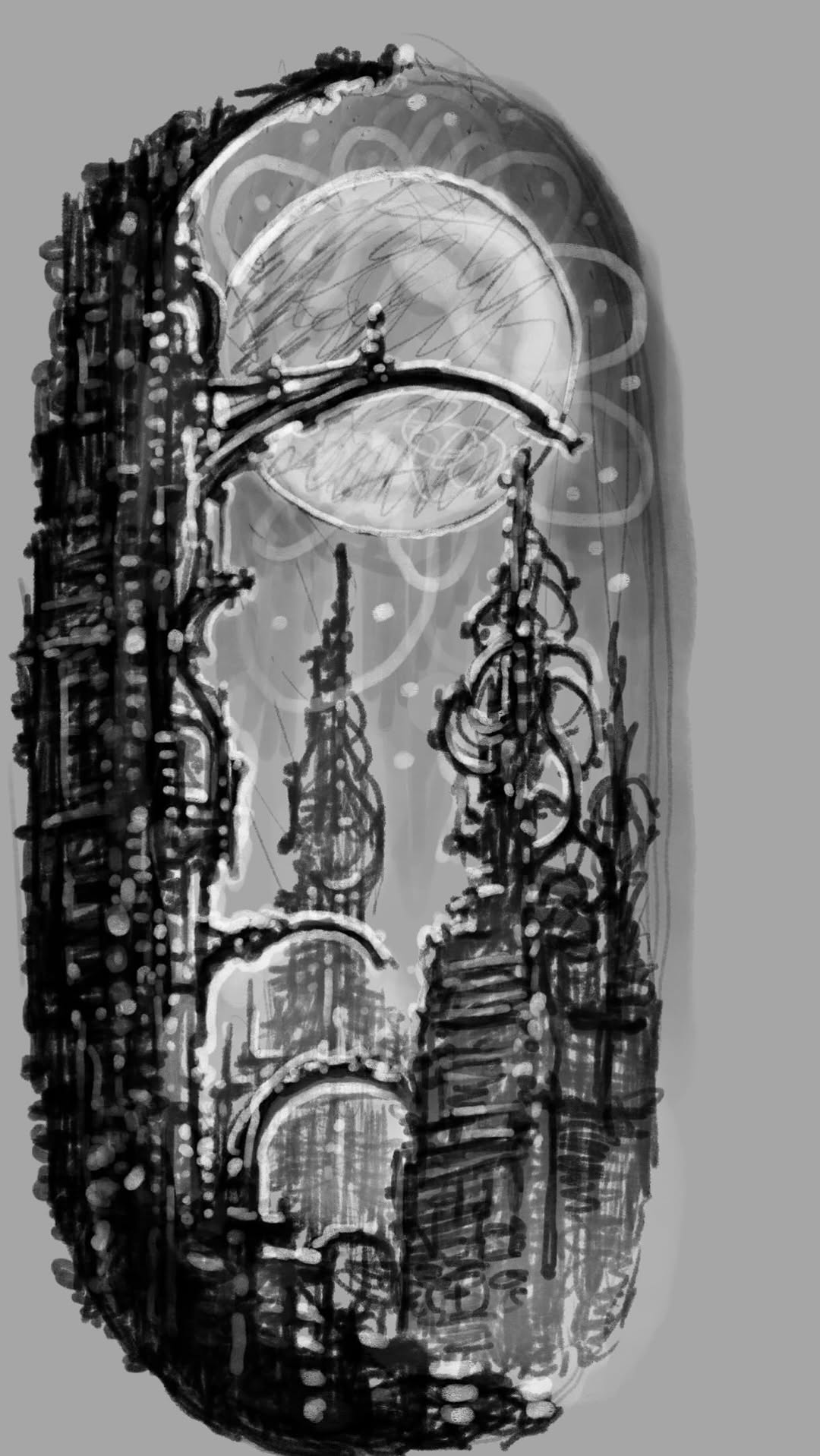 And here’s a sketch of how I might tattoo something like…